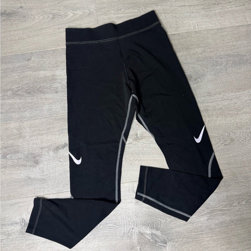 Nike Black and Gray Leggings
